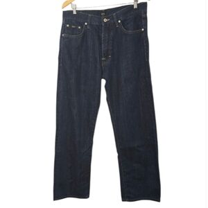 Hugo Boss Men’s Jacksons Dark Blue Straight Denim Jeans Size 34 Premium Designer